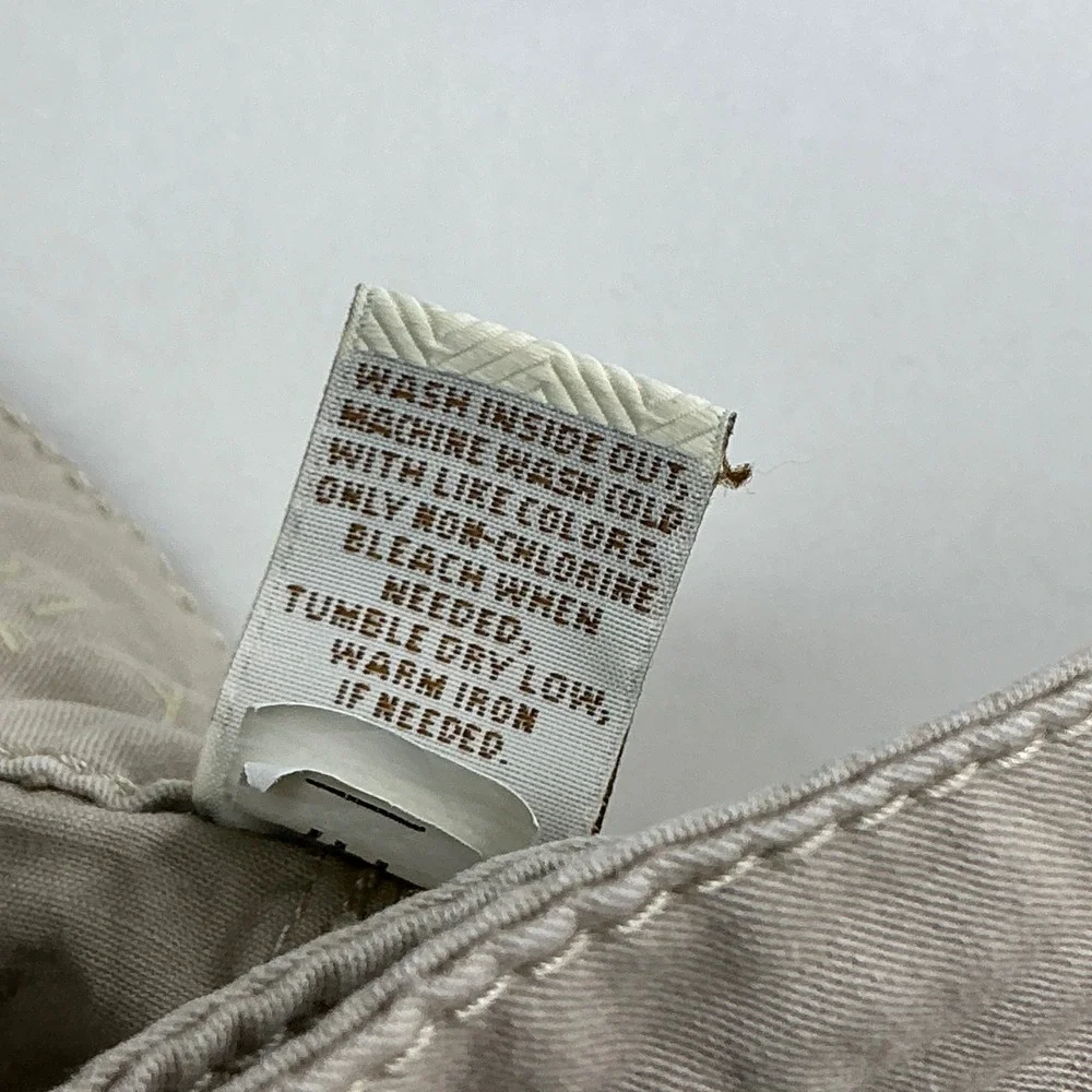 Sonoma Khaki Utility Cargo Shorts Womens 10 Tan Drawstring Cotton Blend